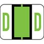 Smead Compatible "D" Labels, Polylaminated Stock, 1" X 1-1/4" Individual Letters - Pack of 120