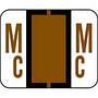 Smead Compatible "Mc" Labels, Polylaminated Stock, 1" X 1-1/4" Individual Letters - Pack of 120