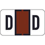 Traco Compatible "D" Labels, Polylaminated Stock, 15/16 " X 1-5/8" Individual Letters - Roll of 500