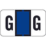 Traco Compatible "G" Labels, Polylaminated Stock, 15/16 " X 1-5/8" Individual Letters - Roll of 500
