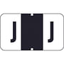 Traco Compatible "J" Labels, Polylaminated Stock, 15/16 " X 1-5/8" Individual Letters - Roll of 500