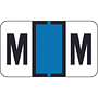 Traco Compatible "M" Labels, Polylaminated Stock, 15/16 " X 1-5/8" Individual Letters - Roll of 500