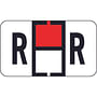 Traco Compatible "R" Labels, Polylaminated Stock, 15/16 " X 1-5/8" Individual Letters - Roll of 500