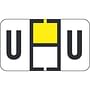 Traco Compatible "U" Labels, Polylaminated Stock, 15/16 " X 1-5/8" Individual Letters - Roll of 500