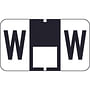 Traco Compatible "W" Labels, Polylaminated Stock, 15/16 " X 1-5/8" Individual Letters - Roll of 500