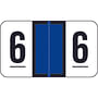 Traco Compatible Numeric "6" Labels, Laminated Stock, 1/2" X 1" Individual Numbers - Roll of 500