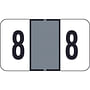 Traco Compatible Numeric "8" Labels, Laminated Stock, 1/2" X 1" Individual Numbers - Roll of 500