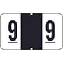 Traco Compatible Numeric "9" Labels, Laminated Stock, 1/2" X 1" Individual Numbers - Roll of 500