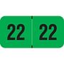 Traco Compatible "22" Yearband Labels, Laminated Stock 1-1/2" x 3/4" - 500 per Roll
