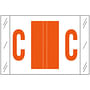 Tabbies Compatible "C" Labels, Polylaminated 100# Stock, 1 " X 1-1/2" Individual Letters - Roll of 500