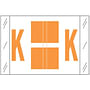 Tabbies Compatible "K" Labels, Polylaminated 100# Stock, 1 " X 1-1/2" Individual Letters - Roll of 500