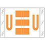 Tabbies Compatible "U" Labels, Polylaminated 100# Stock, 1 " X 1-1/2" Individual Letters - Roll of 500