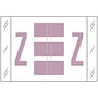 Tabbies Compatible "Z" Labels, Polylaminated 100# Stock, 1 " X 1-1/2" Individual Letters - Roll of 500