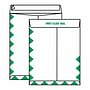 Open End First Class Tyvek Catalog Envelopes, 9" x 12" 14# Green Diamond Border, 'First Class Mail' on Face (Box of 100)