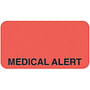 Attention/Alert Labels, MEDICAL ALERT - Fl Red, 1-5/8" X 7/8" (Roll of 500)