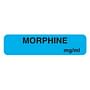 Morphine 1-1/4" x 5/16" Lt Blue Label (Roll of 760)