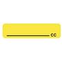 _____ cc 1-1/4" x 5/16" Fl-Yellow Label (Roll of 760)