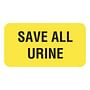 Save All Urine 1-5/8" x 7/8" Fl-Yellow Label (Roll of 560)