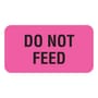 Do Not Feed 1-5/8" x 7/8" Fl-Pink Label (Roll of 560)
