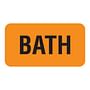 Bath 1-5/8" x 7/8" Fl-Orange Label (Roll of 560)