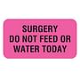 Surgery Do Not 1-5/8" x 7/8" Fl-Pink Label (Roll of 560)