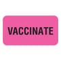 Vaccinate 1-5/8" x 7/8" Fl-Pink Label (Roll of 560)