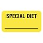 Special Diet 1-5/8" x 7/8" Fl-Yellow Label (Roll of 560)