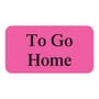 To Go Home 1-5/8" x 7/8" Fl-Pink Label (Roll of 560)