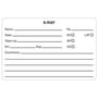 X-Ray Name No. 4" x 2-5/8" White Label (Roll of 240)