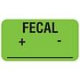 Fecal + - 1-5/8" x 7/8" Fl-Green Label (Roll of 560)