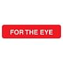 For The Eye 1-5/8" x 3/8" Red Label (Roll of 500)