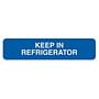 Keep In Refrigerator 1-5/8" x 3/8" Blue Label (Roll of 500)