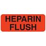 Heparin Flush 2-1/4" x 7/8" Fl-Red Label (Roll of 420)