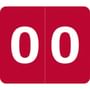 Barkley VA Hospital Compatible Numeric "0" Labels, Laminated Stock, 1/2" X 1" Individual Numbers - Roll of 1000