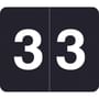 Barkley VA Hospital Compatible Numeric "3" Labels, Laminated Stock, 1/2" X 1" Individual Numbers - Roll of 1000