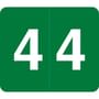 Barkley VA Hospital Compatible Numeric "4" Labels, Laminated Stock, 1/2" X 1" Individual Numbers - Roll of 1000