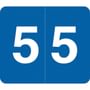 Barkley VA Hospital Compatible Numeric "5" Labels, Laminated Stock, 1/2" X 1" Individual Numbers - Roll of 1000