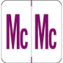 VRE/GBS Compatible "Mc" Labels, Polylaminated Stock, 1.3 " X 1-1/4" Individual Letters - Rolls of 250