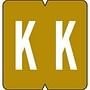 VRE/GBS Compatible "K" Labels, Polylaminated Stock, 1.3 " X 1-1/4" Individual Letters - 200 Per Pack