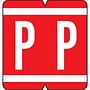 VRE/GBS Compatible "P" Labels, Polylaminated Stock, 1.3 " X 1-1/4" Individual Letters - 200 Per Pack