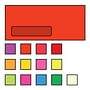#10 Poly Window Business Envelopes, 4-1/8" x 9-1/2", 24#, Recycled, Brightly Colored Orange, Acid Free (Box of 500)