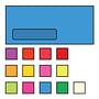 #10 Poly Window Business Envelopes, 4-1/8" x 9-1/2", 24#, Recycled, Brightly Colored Blue, Acid Free (Box of 500)