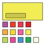 #10 Poly Window Business Envelopes, 4-1/8" x 9-1/2", 24#, Recycled, Brightly Colored Lemon, Acid Free (Box of 500)