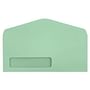 #10 Digi-Clear Window Envelopes, 4-1/8" x 9-1/2", 24#, Pastel, Green, A-Style Window, Vellum Finish (Box of 500)