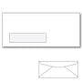 #10 Commercial Window Envelope, Diagonal Seam, White Wove, 4-1/8\