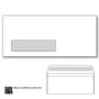 #10 Commercial Window Envelopes with Black Confetti Tint, Side Seam, Peel & Seal, White Wove, 24lb. 4-1/8" x 9-1/2". - Carton of 2500
