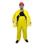 Small, 3-Piece, 35 Mil, Yellow PVC/Polyester Rain Suit (1 Suit per Pack)
